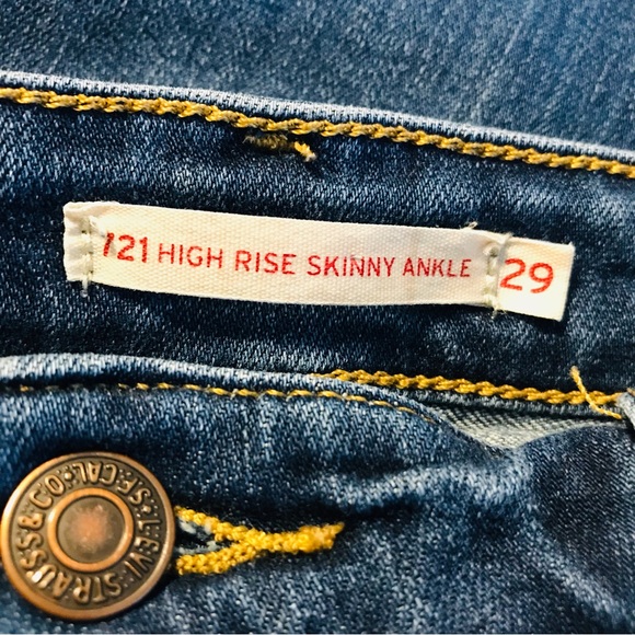 Levi's 721 High Rise Skinny Ankle Jeans Women’s Size 29 8 - Picture 4 of 6